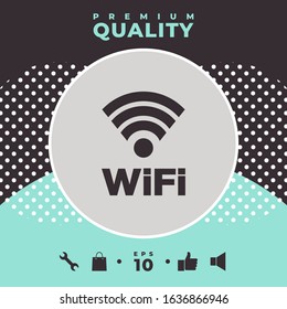 Internet connection symbol icon. Graphic elements for your design