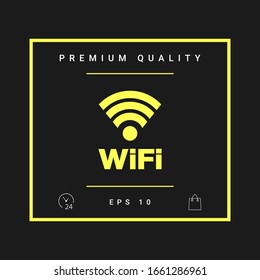 Internet connection symbol icon. Graphic elements for your design