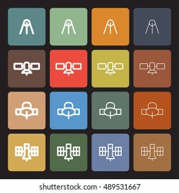 Internet connection vector icons