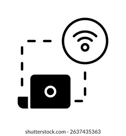 Internet Connection Vector for Remote Productivity. Wi-Fi symbol illustration, essential digital work tool, online access concept.