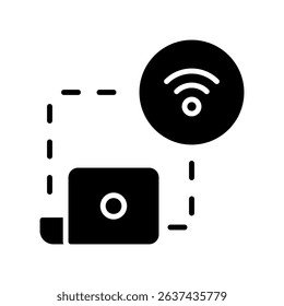 Internet Connection Vector for Remote Productivity. Wi-Fi symbol illustration, essential digital work tool, online access concept.
