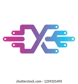 internet Connection Wire Logo Design Concept Design Vector Illustration 