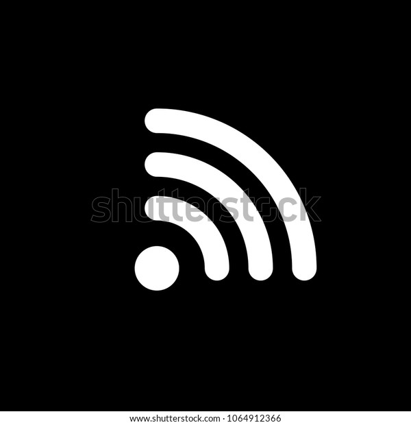 Internet Connectivity Icon Black Background Stock Vector Royalty Free