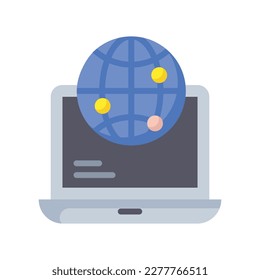 Internet connectivity vector flat Icon Design illustration. SEO Development And Marketing Symbol on White background EPS 10 File