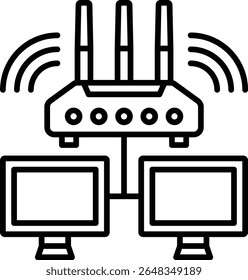 Internet connectivity vector icon. Can be used for printing, mobile and web applications.