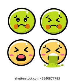 Internet süß und verschiedene Emojis - Emoticon