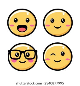 Internet cute and different emojis -  Emoticon