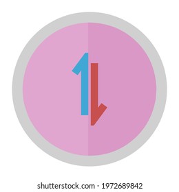 Internet data traffic icon on a smartphone
