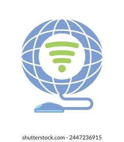internet day connection isolated design