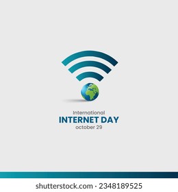 Internet Day. International Internet day Vector illustration concept background. Internet day creative concept.