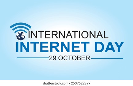 Internet Day. International Internet day Vector illustration