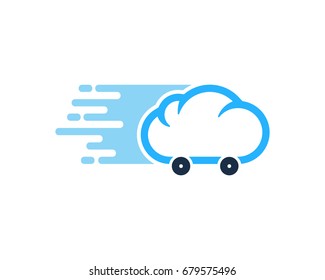 Internet Delivery Icon Logo Design Element