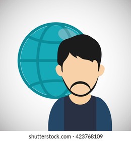 Internet  design. communication concept. flat illustration, editable vector