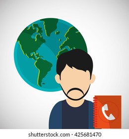 Internet  design. communication concept. flat illustration, editable vector