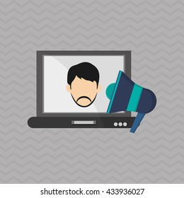 Internet  design. communication concept. flat illustration, editable vector