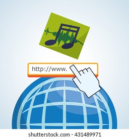 Internet design. Online icon. Colorful illustration , vector