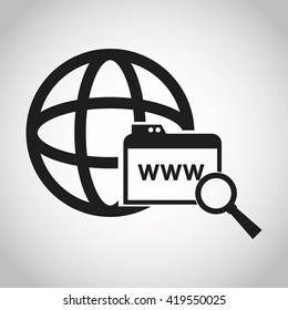 Internet design. online icon. Technology concept, vector illustration