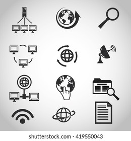 Internet design. online icon. Technology concept, vector illustration