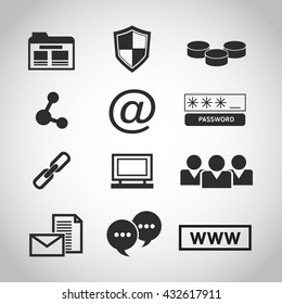 Internet design. online icon. Technology concept, vector illustration