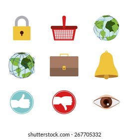 Internet design over white background, vector illustration