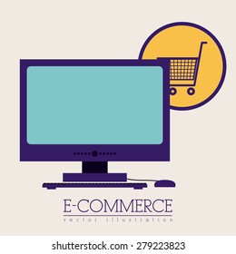 Internet design over white background, vector illustration
