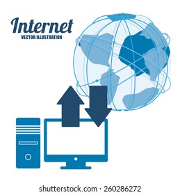 Internet design, vector illustration