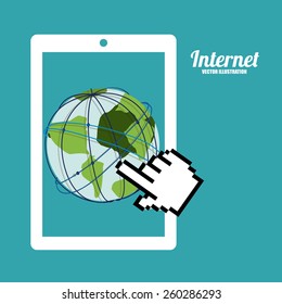 Internet design, vector illustration