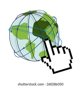 Internet design, vector illustration