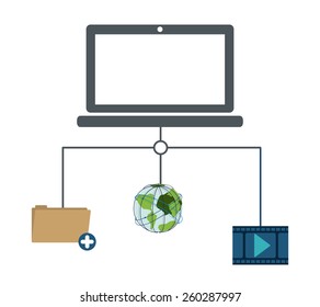 Internet design, vector illustration