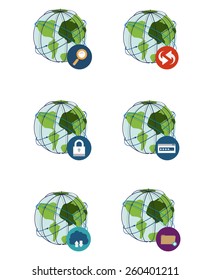 Internet design, vector illustration