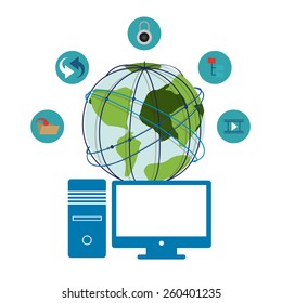 Internet design, vector illustration