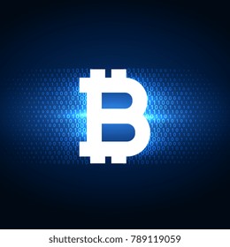 internet digital bitcoins symbol background