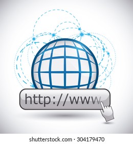 Internet digital design, vector illustration eps 10.