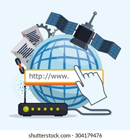 Internet digital design, vector illustration eps 10.