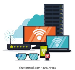 Internet digital design, vector illustration eps 10.