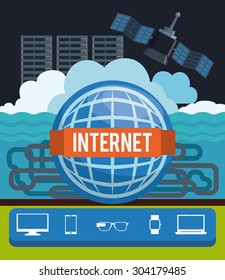 Internet digital design, vector illustration eps 10.