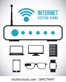 Internet digital design, vector illustration eps 10.