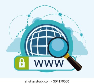 Internet digital design, vector illustration eps 10.