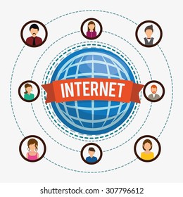Internet digital design, vector illustration 10 eps graphic