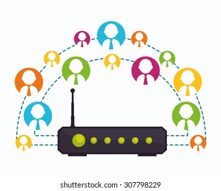 Internet digital design, vector illustration 10 eps graphic