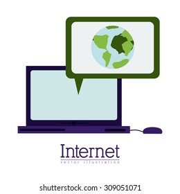 Internet digital design, vector illustration eps 10