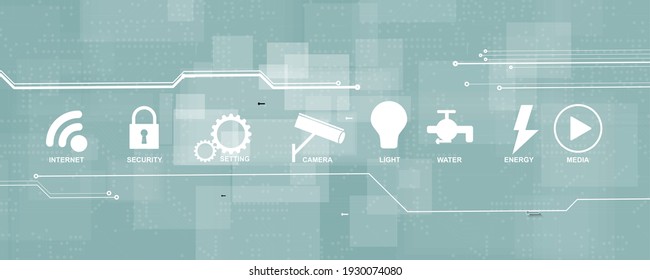 internet digital security technology concept for business background. Lock on circuit board