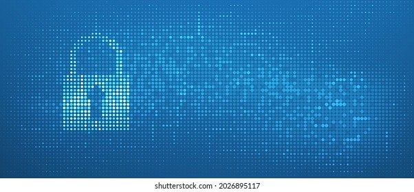 Internet-Konzept der digitalen Sicherheitstechnologie für Business-Hintergrund. Sperren auf der Leiterplatte
