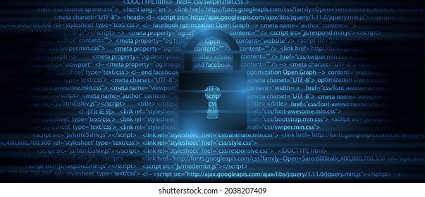 internet digital security technology concept for business background. Lock on circuit board