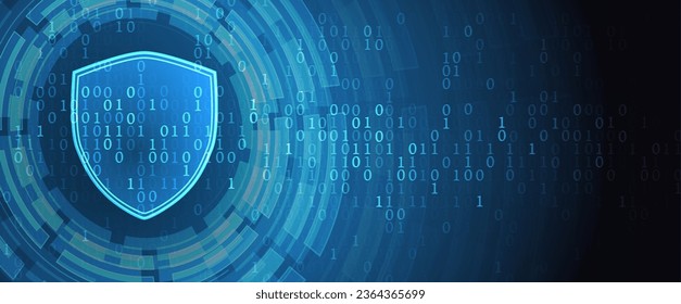 internet digital security technology concept for business background. Lock on circuit board