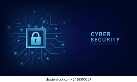 Internet digital security technology concept for business background. Data protection concept design for personal privacy, and cyber security. Shield With Keyhole icon, Vector, and Illustration.