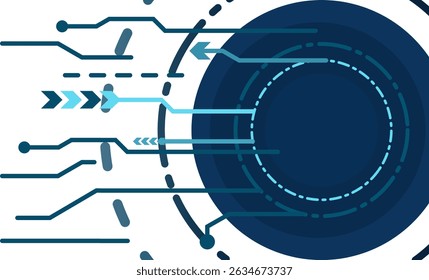 Internet digital security technology concept for business background presentation