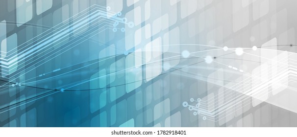 internet digital syber security technology concept for business background. Lock on circuit board