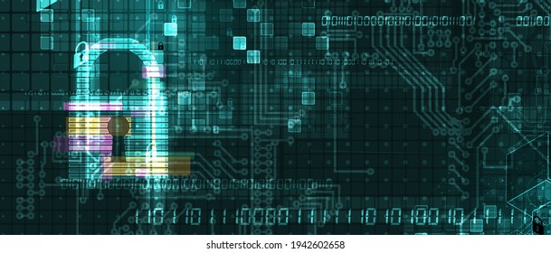 Internet-Konzept für digitale Systemsicherheit für Business-Hintergrund. Sperren Sie Ihre Daten