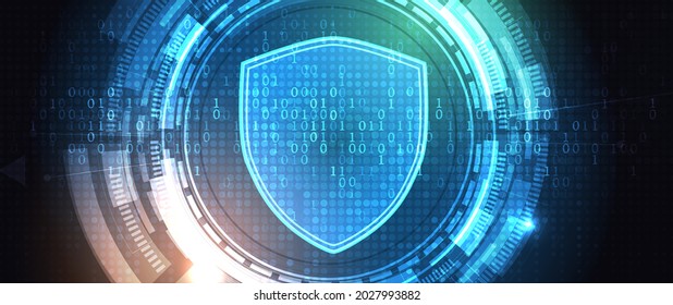 concepto de tecnología de seguridad digital de sistemas de Internet para los antecedentes empresariales. Bloquear la tarjeta de circuitos